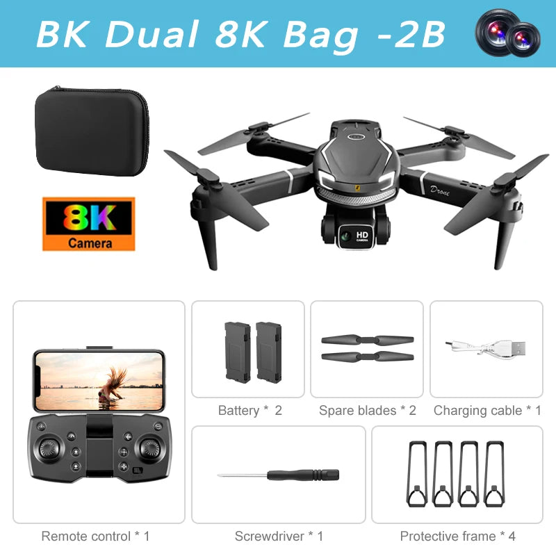 V88 Drone 8K Professional HD Aerial Dual-Camera 5G GPS Obstacle Avoidance Drone Quadcopter Toy UAV 9000M Free shipping