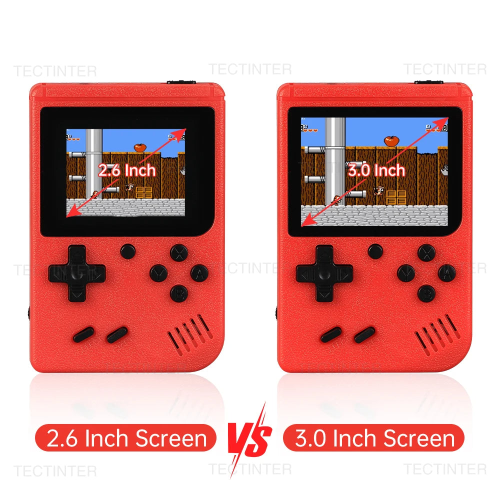 Retro Portable Mini Handheld Video Game Console 8-Bit 3.0 Inch Color LCD Kids Color Game Player Built-in 500 games